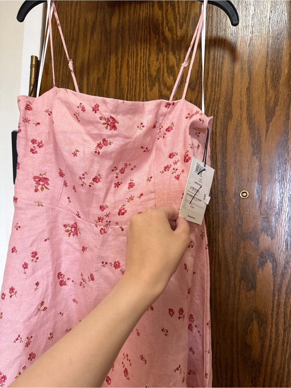 NWT Reformation Monette Strapless Midi Dress - Picture 4 of 5